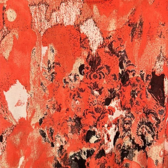 EUC: Watermelon abstract paint splatter design Ducci Tunic Large shirt sleeve - Picture 5 of 8